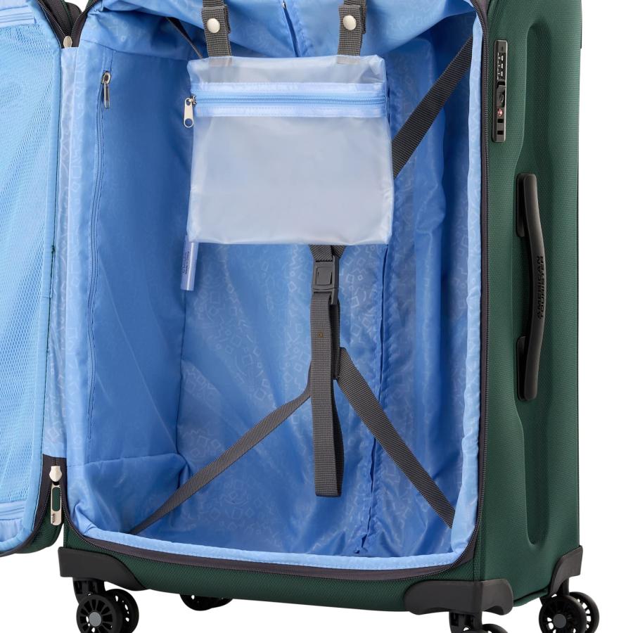 正規品 アメリカンツーリスター スーツケース Mサイズ キャリーバッグ キャリーケース マックスウェル スピナー68cm エキスパンダブル メンズ レディース ソフトの画像