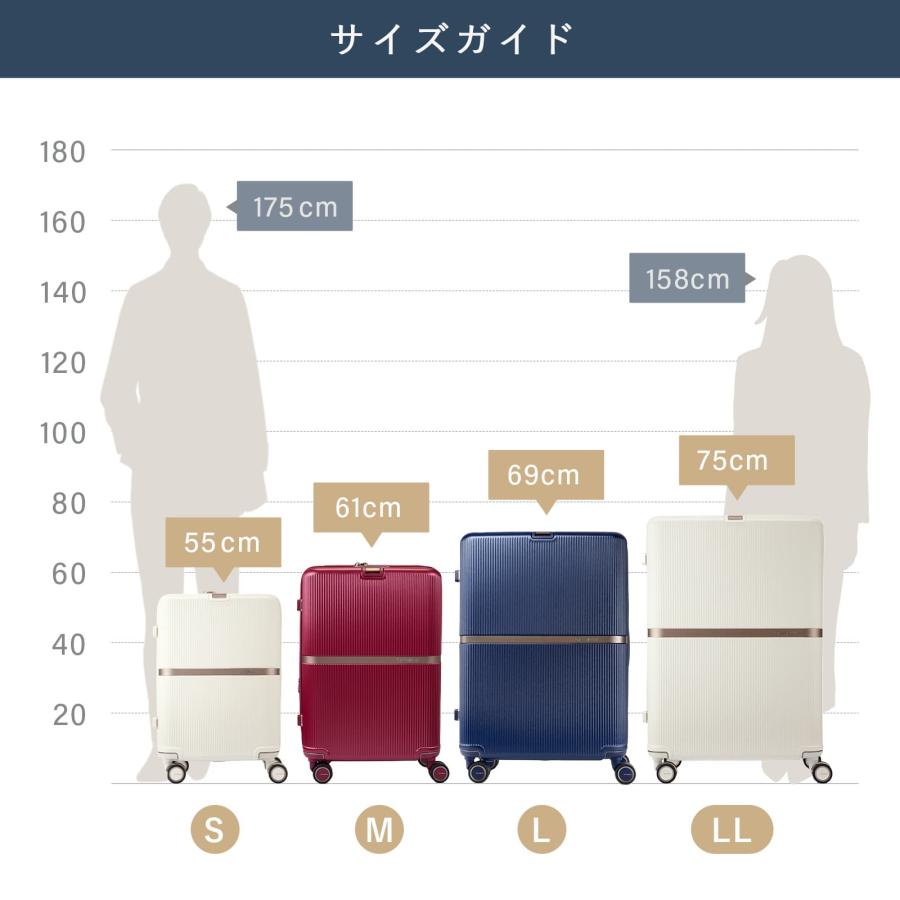 正規品 サムソナイト スーツケース Lサイズ キャリーバッグ ミンター ハード ファスナー 軽量 容量拡張 92L 旅行 大容量 おすすめ シンプル おしゃれ かわいい｜multiverse-irl｜19