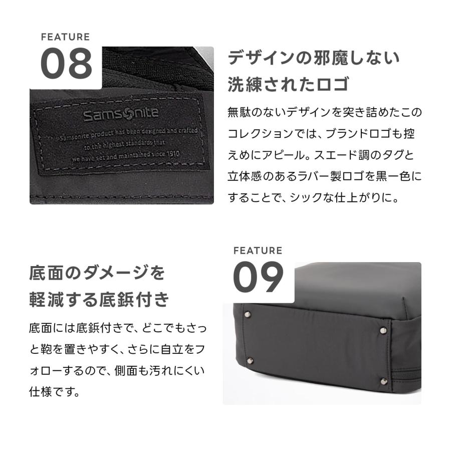正規品 サムソナイト バッグ バックパック リュック ブリーフケース ビジネス サブリム Mサイズ メンズ 14インチ PC収納 大容量 軽量 A4 仕事 ブランド おしゃれの画像
