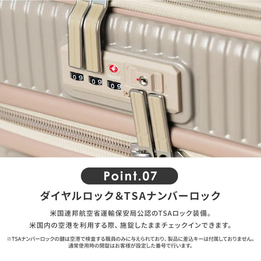 正規品 イノベーター スーツケース Mサイズ フロントオープン キャリーバッグ キャリーケース 75L ストッパー メンズ レディース 軽量 大容量 ブランドの画像