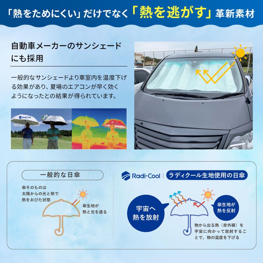 -0& ゼロアンド 日傘 折りたたみ 遮光 遮熱 晴雨兼用 折り畳み傘 ラディクール 晴雨兼用折りたたみ日傘 自動開閉傘 55cm ユニセックス メンズ レディース |  | 04