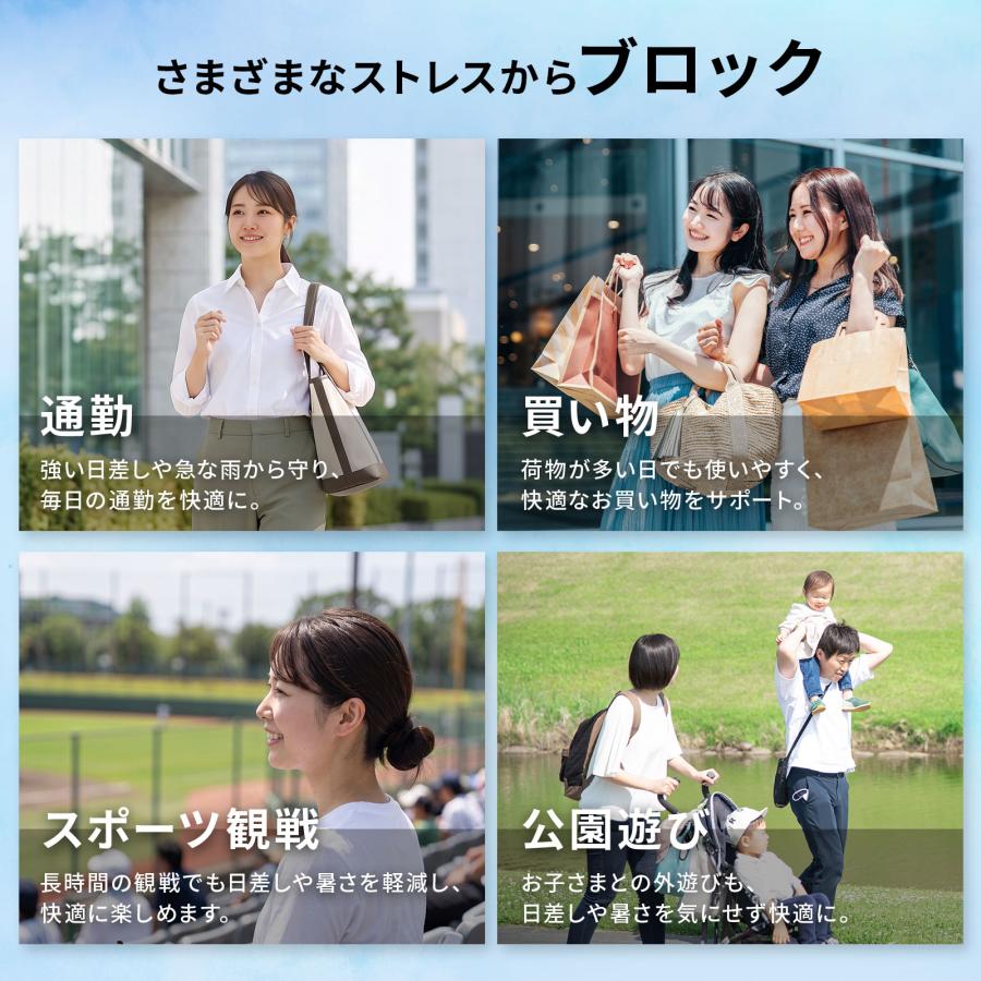 -0& ゼロアンド 日傘 折りたたみ 遮光 遮熱 晴雨兼用 折り畳み傘 ラディクール 晴雨兼用折りたたみ日傘 自動開閉傘 55cm ユニセックス メンズ レディース |  | 06