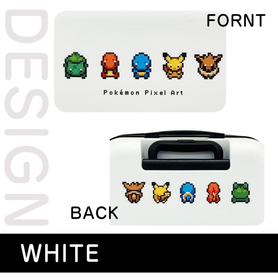 正規品 Pokemon ポケモン スーツケース 機内持ち込み Sサイズ キャリーバッグ ピクセル アート メンズ レディース キッズ 37-43L 1〜3泊 軽量 大容量 ブランド