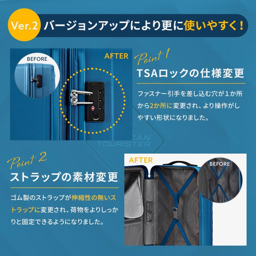 正規品 Ver.2アメリカンツーリスター American Tourister スーツケース Lサイズ キャリーバッグ ハード セナ メンズ レディース 軽量 1週間 サムソナイト_1
