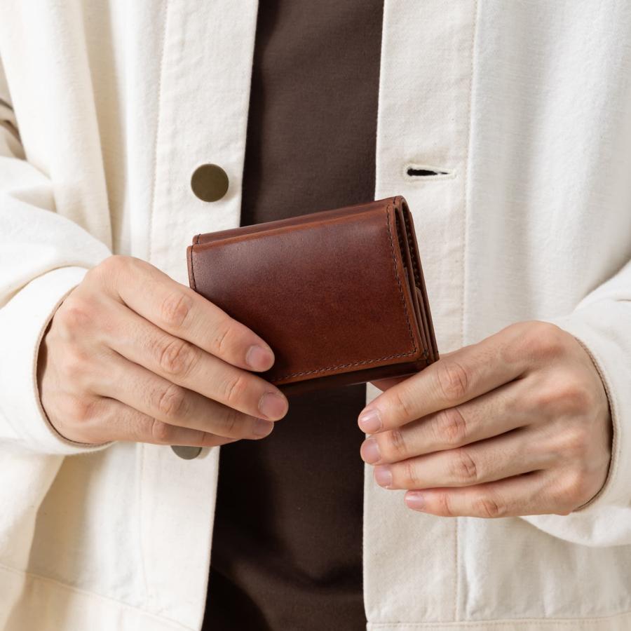 正規品 SLOW スロウ 財布 三つ折り ミニ財布 HOLD MINI WALLET ホールド ミニウォレット メンズ レディース レザー 本革 牛革 ブランド プレゼント ギフト 軽量 | ハービー | 06