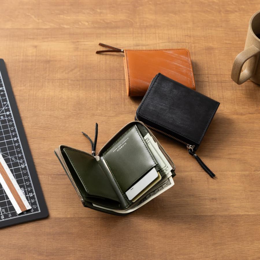 SLOW（スロウ）Lzip L字ジップ ミニ財布　 ブラック SLOW（スロウ）Lzip L字ジップ ミニ財布 ブラック bridle - L