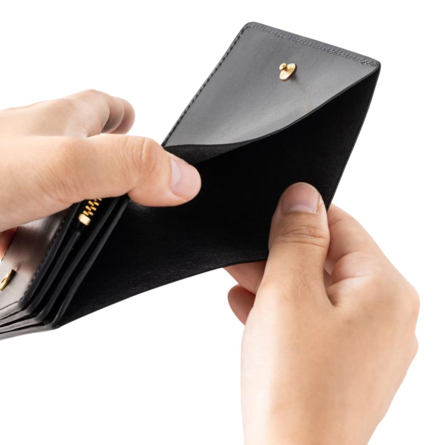 ム*ク様 新品未使用　SLOW&CO ブラック 二つ折り財布　mini wall ハービー 正規品W スロウ 財布 二つ折り ミニ財布 SHORT WALLET