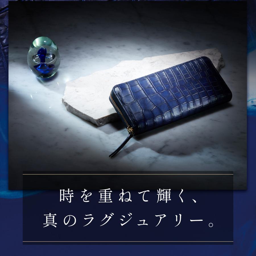 SLOW（スロウ） 正規品 財布 二つ折り 長財布 CROCODILE ROUND LONG
