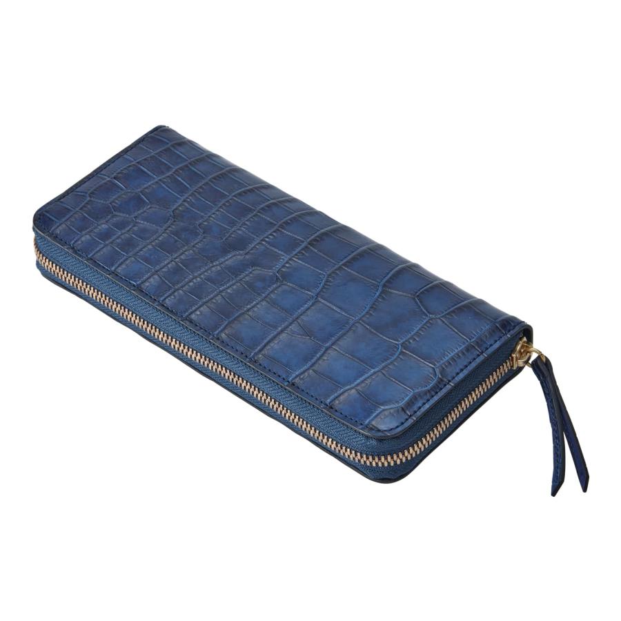 SLOW（スロウ） 正規品 財布 二つ折り 長財布 CROCODILE ROUND LONG