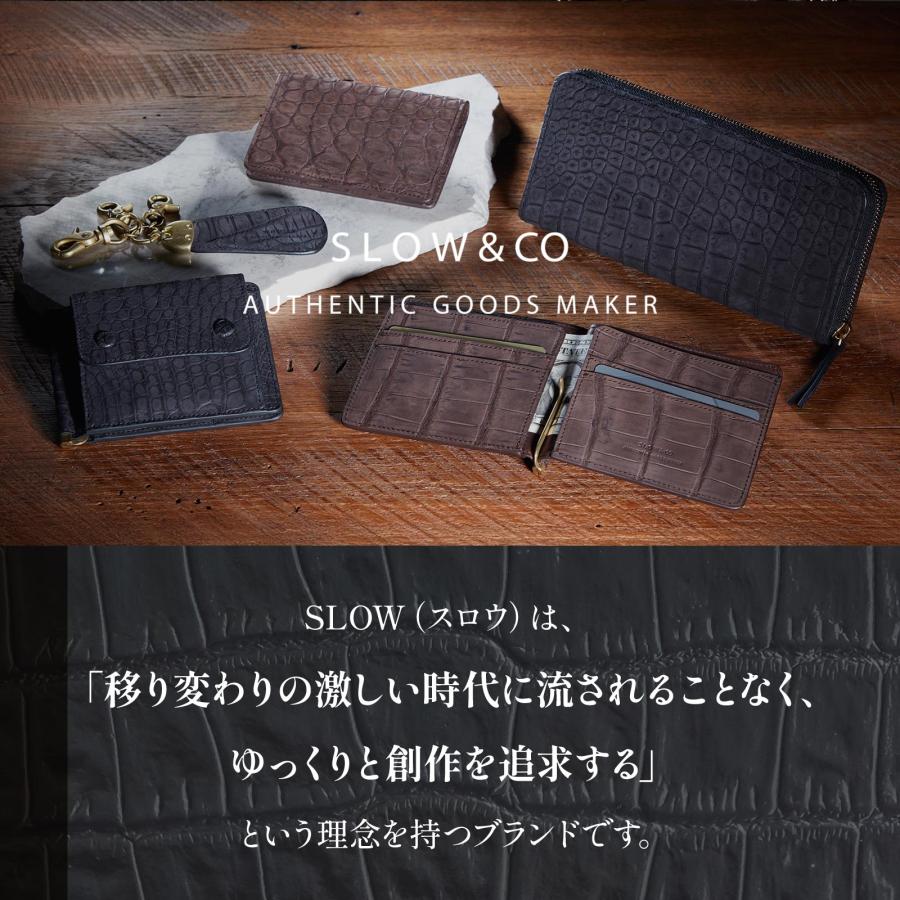 slow クロコダイル　ケース SLOW（スロウ） 正規品 カードケース 名刺入れ CROCODILE CARD CASE