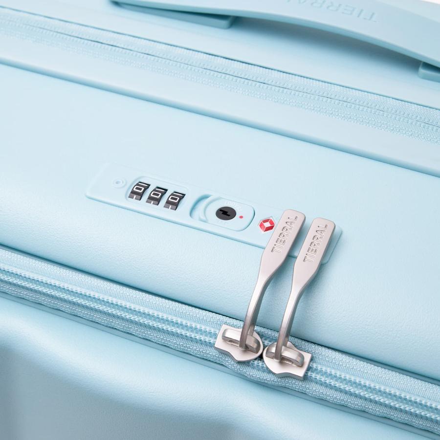 「ひるおび」で紹介 公式 TIERRAL スーツケース Mサイズ キャリーバッグ キャリーケース ティエラル PUFFER 63-74L 4〜6泊 ブランド 容量拡張 軽量 大容量 静音 | TIERRAL | 15