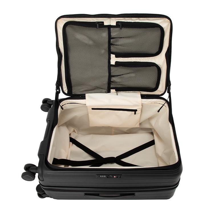 公式 スーツケース Mサイズ フロントオープン ストッパー 容量拡張 キャリーバッグ キャリーケース 大容量 軽量 静音 4〜5泊 TIERRAL TOMARU ティエラル トマル｜multiverse-irl｜21