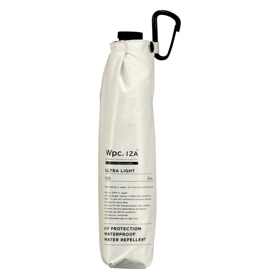 Wpc. IZA 正規品 日傘 折りたたみ 完全遮光 100％ UVカット 晴雨