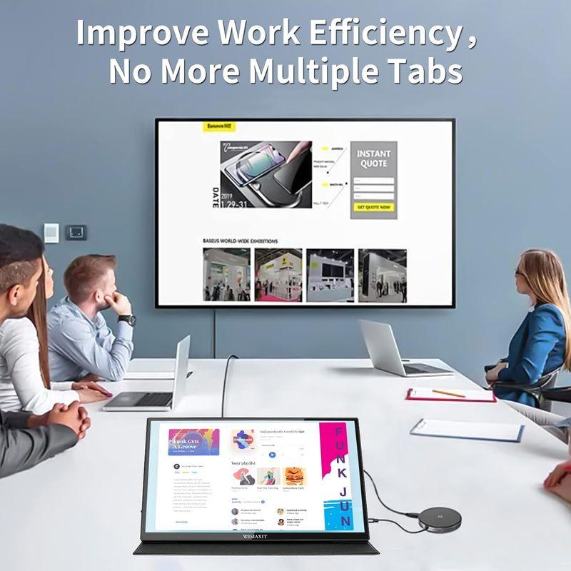 WIMAXIT モバイルモニター 14インチ モバイルディスプレイ 1920x1080 FHD IPS タッチパネル 400cd/m2 薄い WIMAXIT モバイルモニター 14インチ モバイルディスプレイ 1920x1080 FHD IPS タッチパネル 400cd/m2 薄い