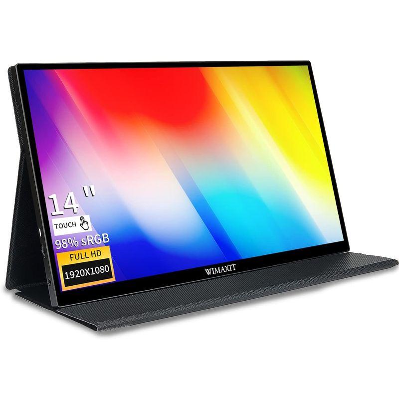 WIMAXIT モバイルモニター 14インチ モバイルディスプレイ 1920x1080 FHD IPS タッチパネル 400cd/m2 薄い WIMAXIT モバイルモニター 14インチ モバイルディスプレイ 1920x1080 FHD IPS タッチパネル 400cd/m2 薄い