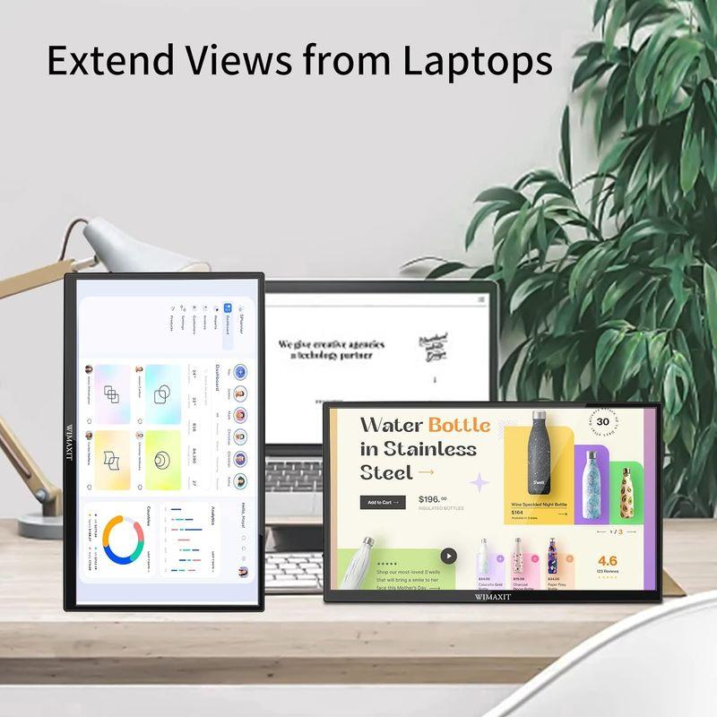 WIMAXIT モバイルモニター 14インチ モバイルディスプレイ 1920x1080 FHD IPS タッチパネル 400cd/m2 薄い WIMAXIT モバイルモニター 14インチ モバイルディスプレイ 1920x1080 FHD IPS タッチパネル 400cd/m2 薄い