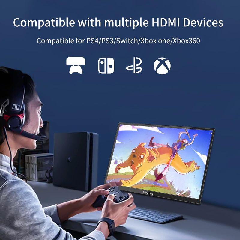WIMAXIT モバイルモニター 14インチ モバイルディスプレイ 1920x1080 FHD IPS タッチパネル 400cd/m2 薄い WIMAXIT モバイルモニター 14インチ モバイルディスプレイ 1920x1080 FHD IPS タッチパネル 400cd/m2 薄い