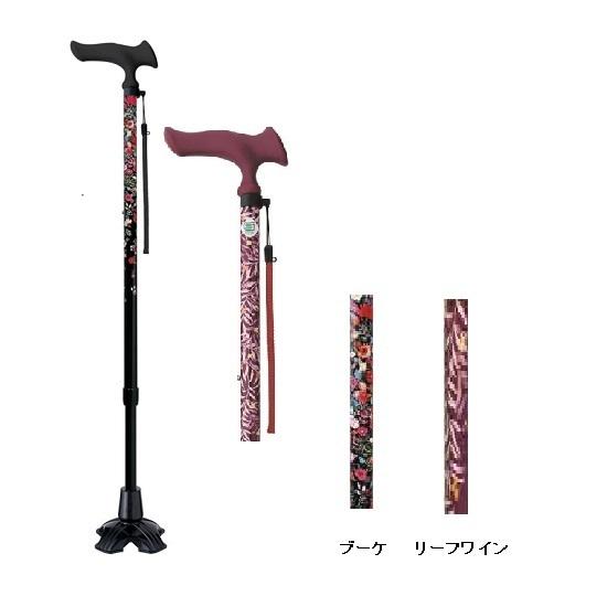 杖 ワンピなど最旬ア ステッキ 介護用品 4点dx 伸縮型 かるがもファムii