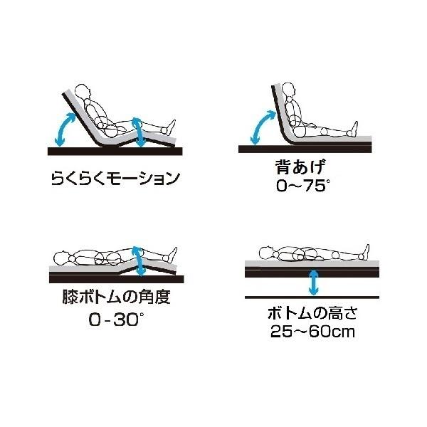 介護寝台 パラマウント クオラONE グリップボード 3原動機 相応う仕かける