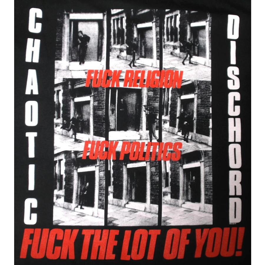 カオティック ディスコード Tシャツ CHAOTIC DISCHORD 正規品 Fuck The Lot Of You 失望｜mumbles