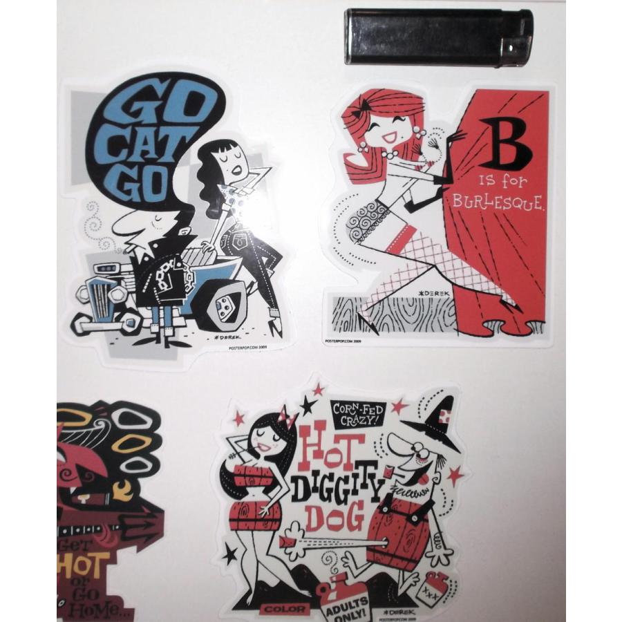 デレク ヤニガー ステッカー Derek Yaniger 正規品 バーレスク Hot Rod