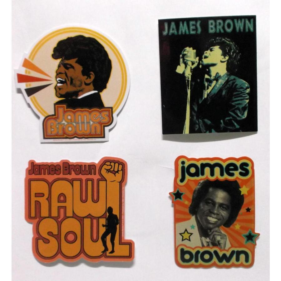 ジェームス　ブラウン　4枚 ジェームス ブラウン ステッカー James Brown 正規品 STICKER
