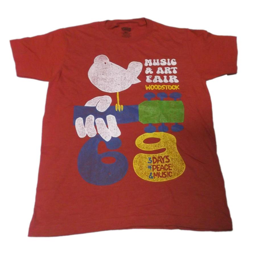ウッドストック Tシャツ WOODSTOCK MUSIC AND ART FAIR H-Red USA 正規品 ロックTシャツ |  | 02