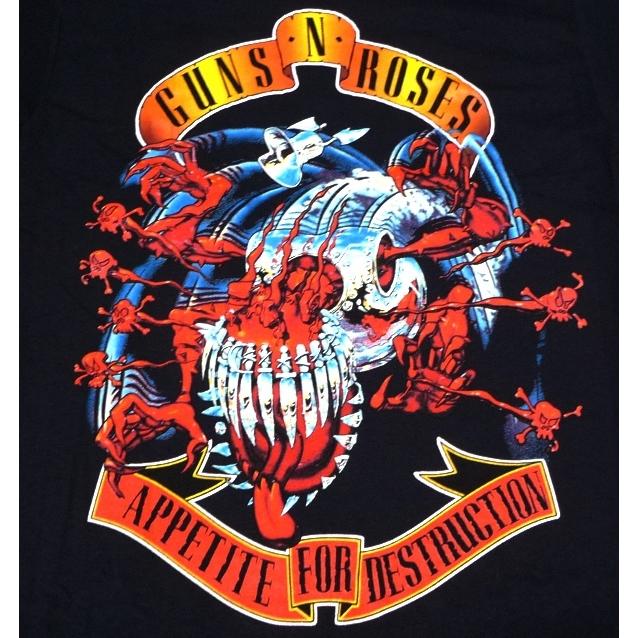 ガンズ アンドローデス ユーズド バンド T シャツ アペタイトサンフェードボロ ガンズ アンド ローゼス Tシャツ Guns N' Roses AFD AVENGER