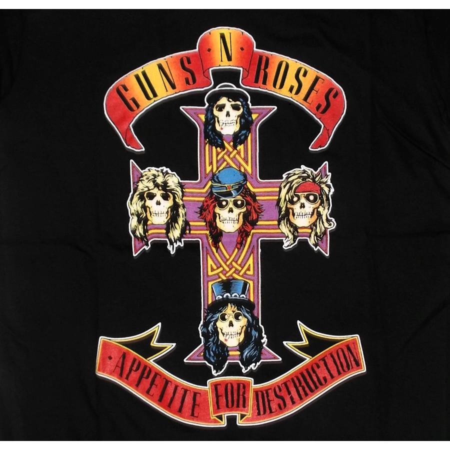 ROCK OFF ガンズ アンド ローゼス Tシャツ Guns N' Roses APPETITE FOR