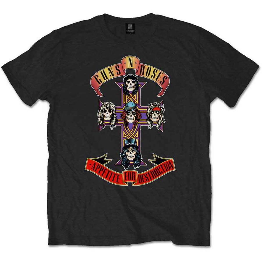 ROCK OFF ガンズ アンド ローゼス Tシャツ Guns N' Roses APPETITE FOR