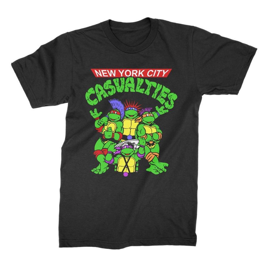 2004年製 カジュアルティーズ Tシャツ Мサイズ カジュアリティーズ Tシャツ THE CASUALTIES TURTLES 正規品 ロックT