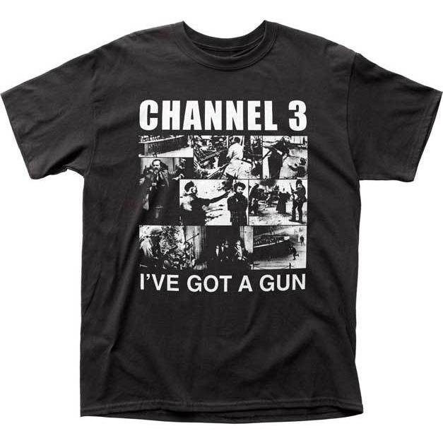 チャンネル3 Tシャツ CHANNEL3 黒 I've Got A Gun 正規品 80s HC