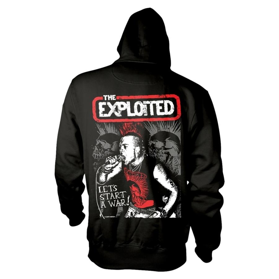 THE EXPLOITED エクスプロイテッド　パーカー　貴重　激レア　USA製 エクスプロイテッド パーカ EXPLOITED Let's Start A War 正規品