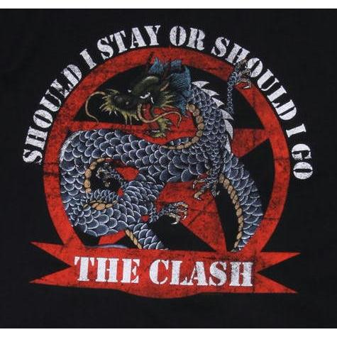 ザ・クラッシュ The Clash Ｔシャツ ドラゴン 正規品 ロックTシャツ バンドTシャツ｜mumbles