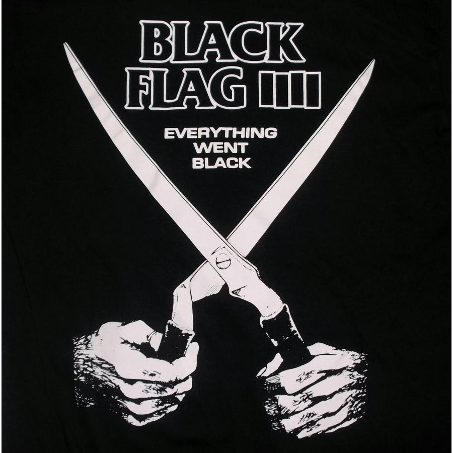 ブラック フラッグ Tシャツ Black Flag EVERYTHING WENT BLACK 鋏 正規品｜mumbles｜04