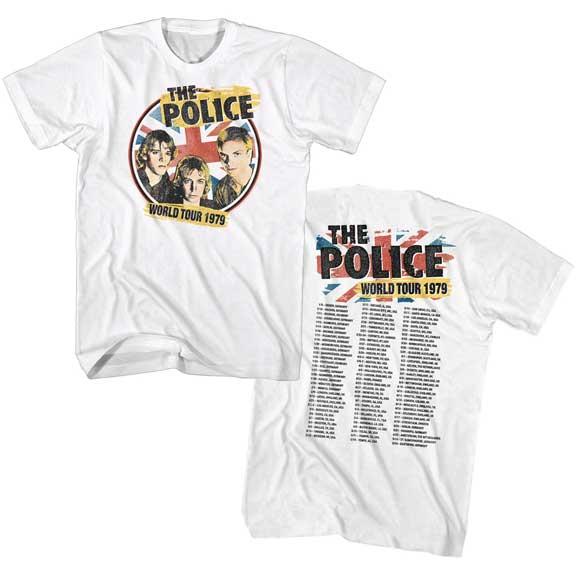 ザ・ポリス Tシャツ The POLICE 79 WORLD TOUR 正規品 ロックTシャツ
