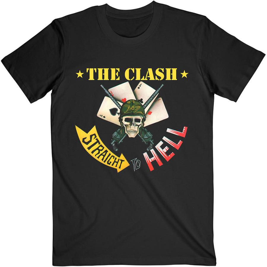 ROCK OFF ザ・クラッシュ Tシャツ The Clash Straight To Hell SINGLE
