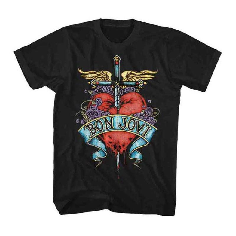 ボン ジョヴィ Tシャツ BON JOVI HEART 正規品｜mumbles｜02