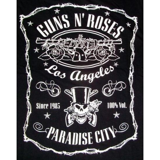 ガンズ アンド ローゼス Tシャツ Guns N' Roses Paradise City Label