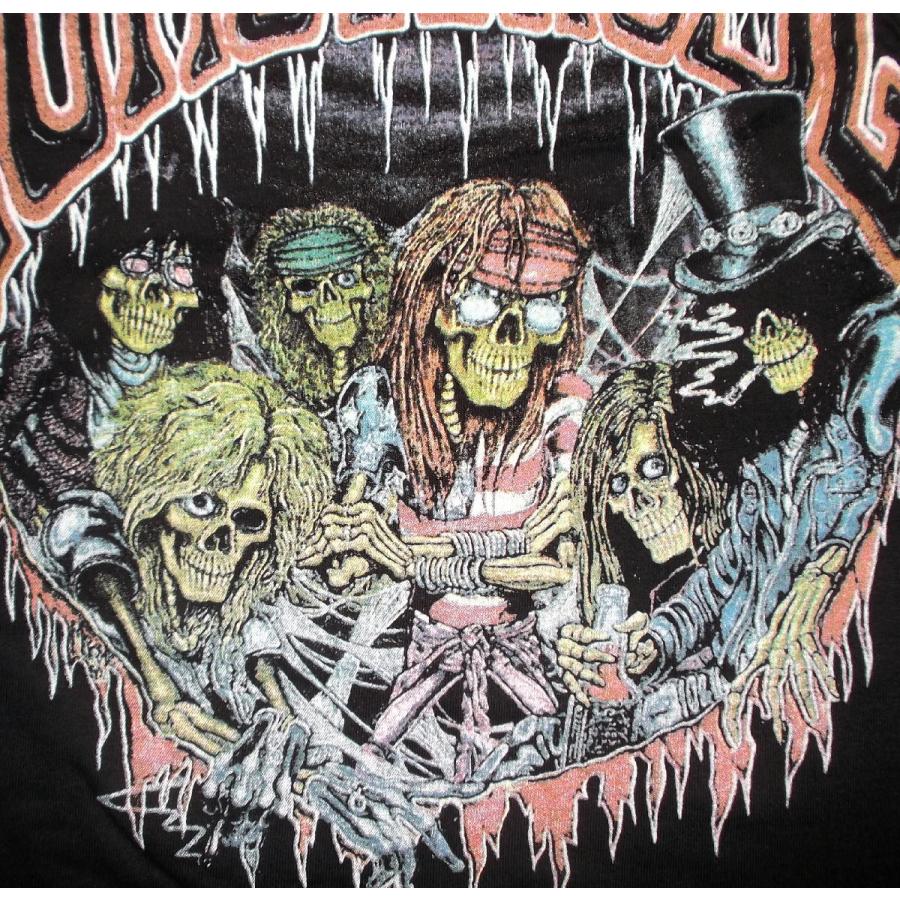 ガンズ アンド ローゼス Tシャツ Guns N' Roses ILLUSION TOUR 黒 正規品 ロックTシャツ｜mumbles｜07