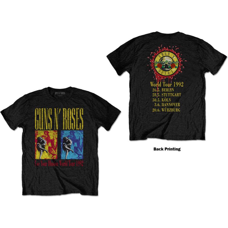 ガンズ アンド ローゼス Tシャツ Guns N' Roses USE YOUR ILLUSION WORLD TOUR 正規品 ロックTシャツ :  sht00175iwt : マンブルズ バンドTシャツ 通販 - 通販 - Yahoo!ショッピング