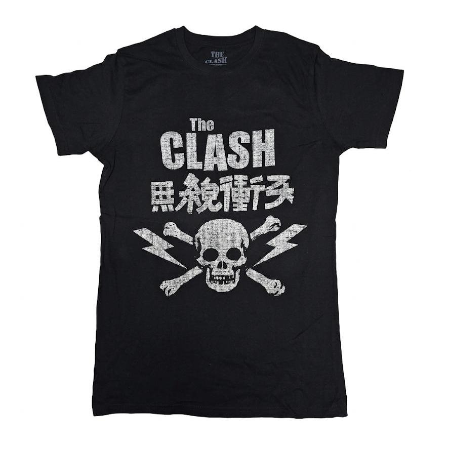 The Clash 無線衝突 Tシャツ Mサイズ90s usa製ヴィンテージ ROCK OFF ザ・クラッシュ Tシャツ 無線衝突 Cross Bone The Clash 正規