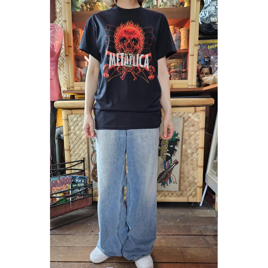 メタリカ Tシャツ METALLICA FLAMING Rebel 正規品 ロックT メタリカ Tシャツ METALLICA FLAMING Rebel 正規品 ロックT