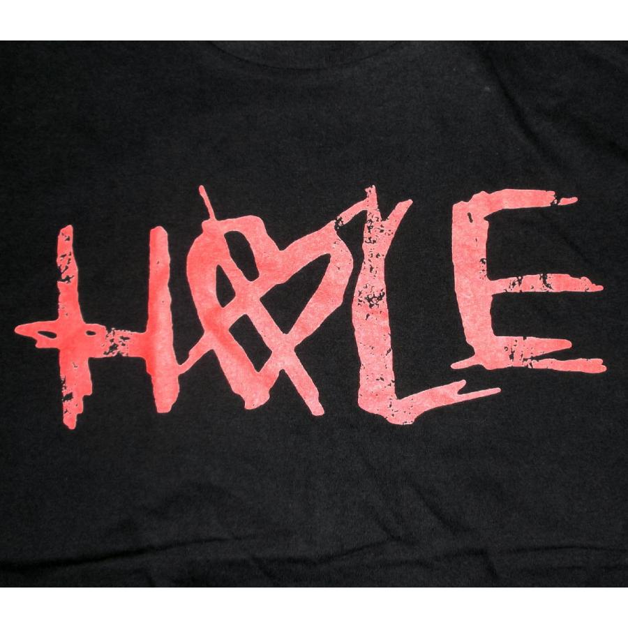 ホール Tシャツ HOLE CROSSED HEART 黒 正規品 ロックTシャツ