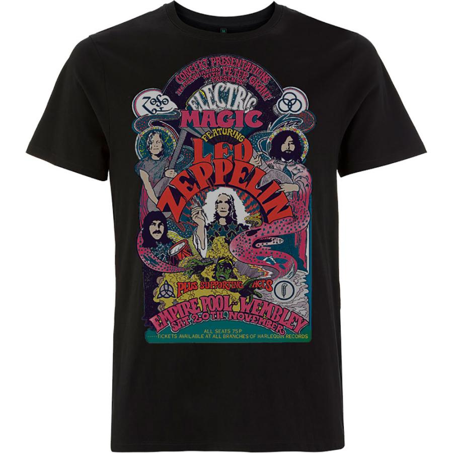 レッド ツェッペリン Tシャツ Led Zeppelin Electric Magic 電気じかけの魔術師 正規品 ロックTシャツ｜mumbles｜02