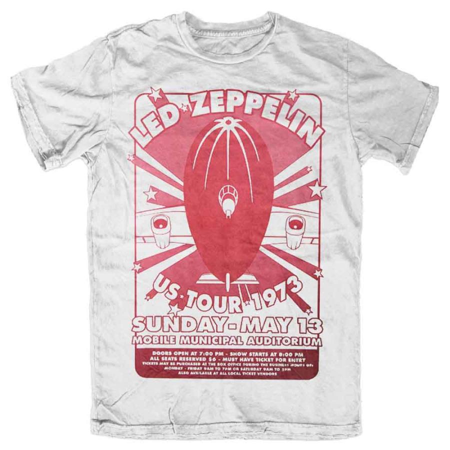 レッド ツェッペリン Tシャツ Led Zeppelin MOBILE MUNICIPAL (73 USツアー) 正規品 ロックTシャツ｜mumbles｜02