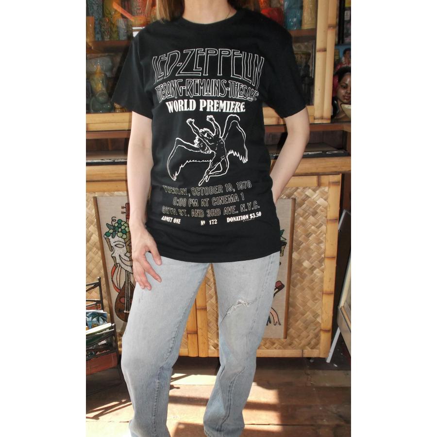 ROCK OFF レッド ツェッペリン Tシャツ Led Zeppelin WORLD PREMIER