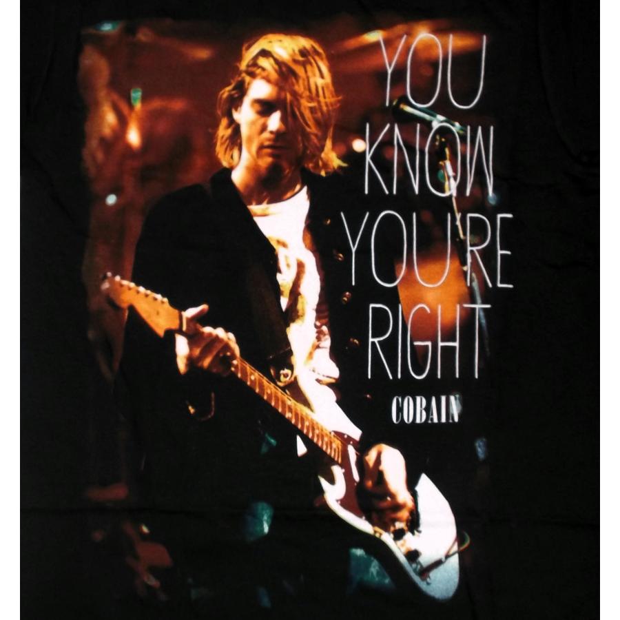 カート コバーン Tシャツ Kurt Cobain You Know You're Right カート コバーン Tシャツ Kurt Cobain You Know You're Right