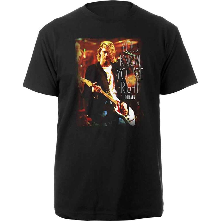 カート コバーン Tシャツ Kurt Cobain You Know You're Right カート コバーン Tシャツ Kurt Cobain You Know You're Right