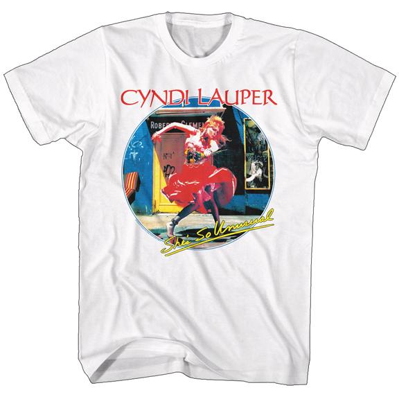 シンディ ローパー Tシャツ CYNDI LAUPER SHES SO UNUSUAL 白 正規品